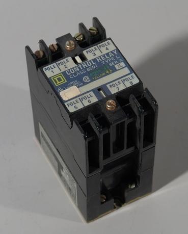 Square d control relay class 8501 type L0-20 series a