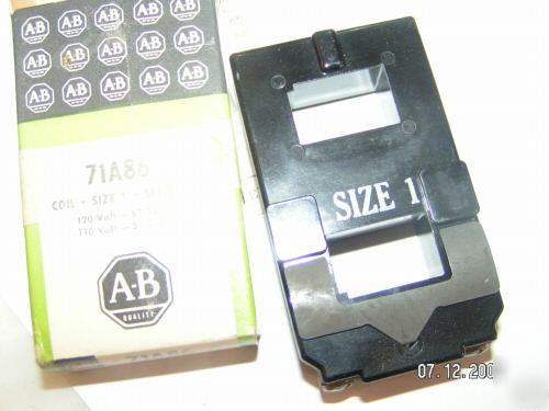  allen bradley 71A86 coil size 1 120V 60HZ 4 starter