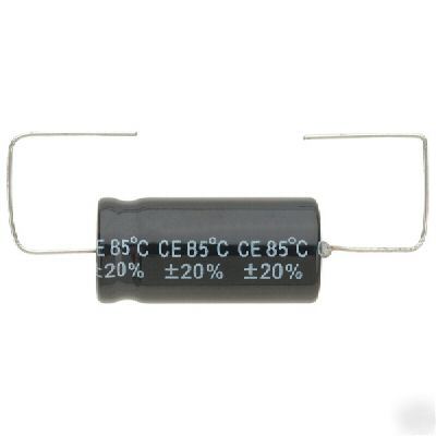 100UF 250V 85 deg axial electrolytic capacitors x 10 