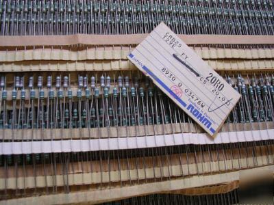 14.850 metall film resistors axiaal r-ohm 1% 0.25 watt