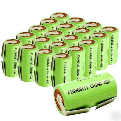 20 x subc 2700MAH rechargeable nimh batteries w/tabs