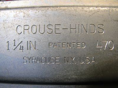 Crouse hinds conduit covers steel 1 1/4 470 (20) 88EC