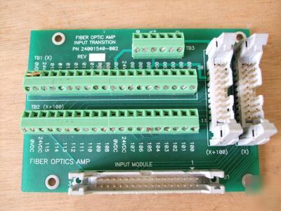 Fiber optic amp input transition 24001540-002