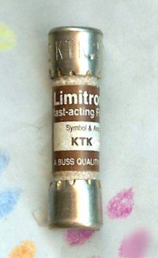 Limitron ktk-1 fast acting fuse 1 amp 600 volt KTK1