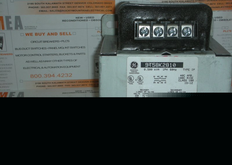 New ge industrial control transformer 9T58K2810 in box