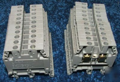 New lot of 50 square d 6MM iec terminal blocks