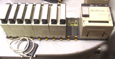 Omron C200H rack & cpu & modules BC101-V1 OC225 CPU01 +