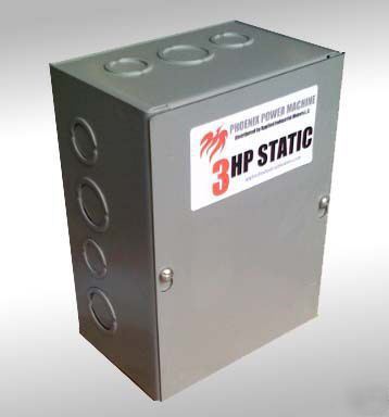 New 1 hp to 3 hp static phase converter mill saw drill