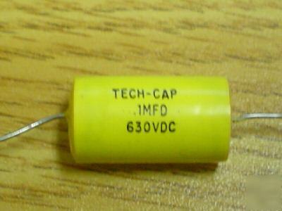 New 10 630V .1UF axial mylar capacitors 