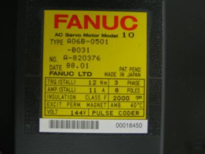 New - A06B-0501-B031 fanuc red cap motor - new