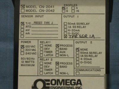 Omega temperature controller CN2041 CN2041J CN2041TC