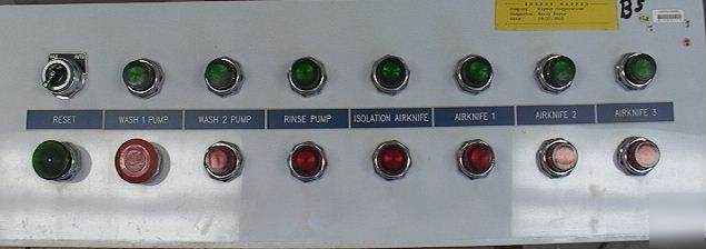 Panel of 16 industrial control lights&switch
