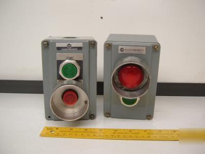 Allen bradley push button enclosure lot of 2