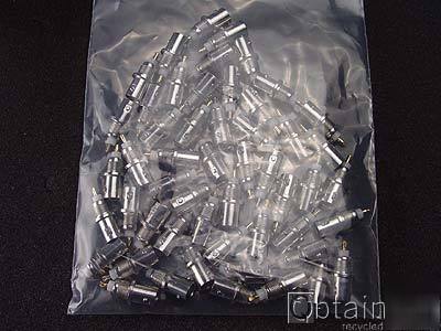 New 50 each , bnc bulkhead panel mount connector fitting