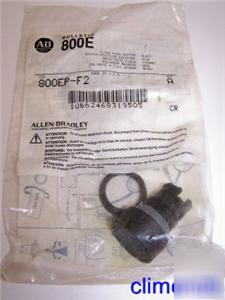 New allen bradley 800EPF2 flush push button black - 