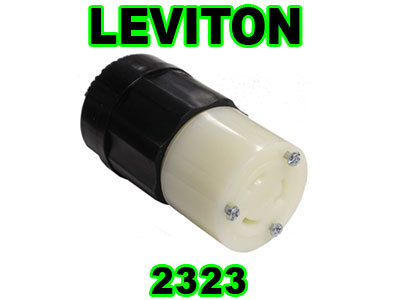 New leviton 2323 female in-line connector plug 20A 250V 