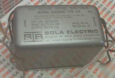 New sola constant voltage transformer 20-10-015 nos