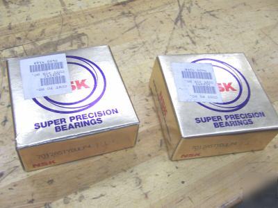 Nsk. super precision bearings, p/n 7012 duplex set