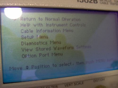 Tektronix 1502B metallic tdr cable tester w/ option 03