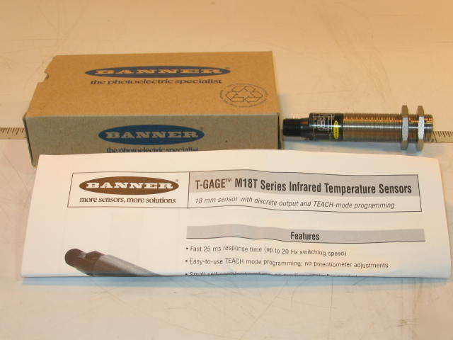 Banner M18T series temperature sensors M18TB6EQ