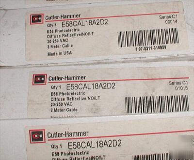 New cutler hammer E58CAL18A2D2 photoelectric sensor * *