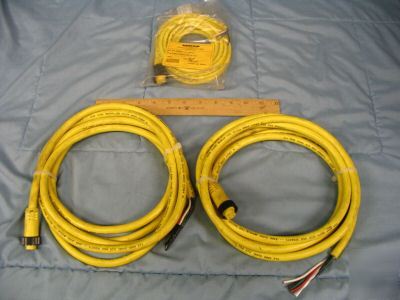 Lot of 3 4-pin mini prox cable straight cables