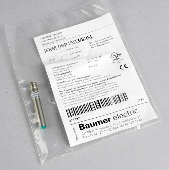 New baumer electric ifrm 06P1503S/35L inductive sensor 