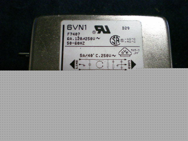 Corcom emi filter 6VNI