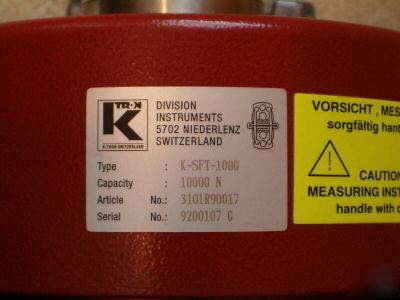 K-tron k-sft-1000 smart force transducer / load cell 