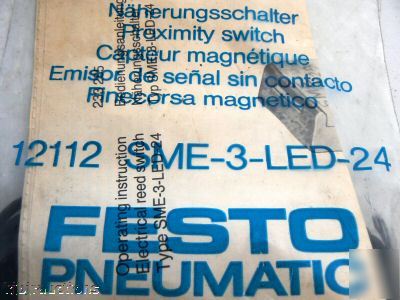 New festo 12112 sme-3-led-24 proximity switch 