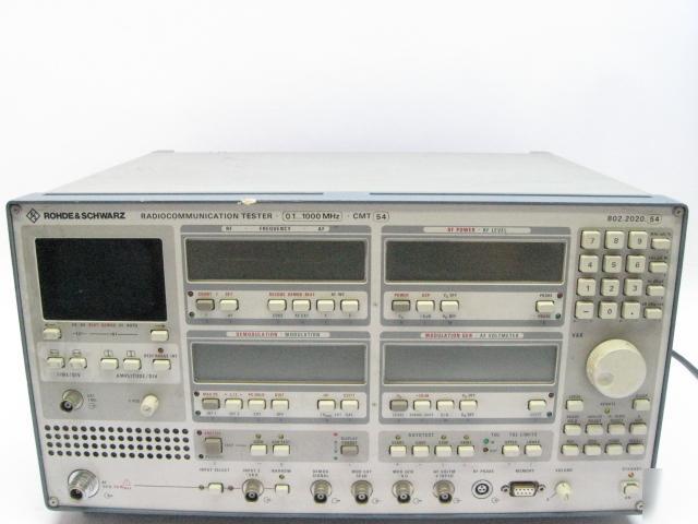 Rohde & schwarz radio communication tester CMT54