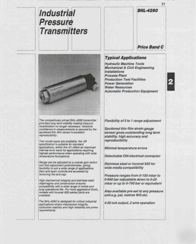 0 to 100 psi industrial pressure transmitter mfg. gems