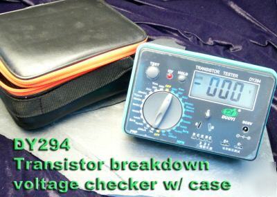 Digital transistor tester for match pair bipolar amp