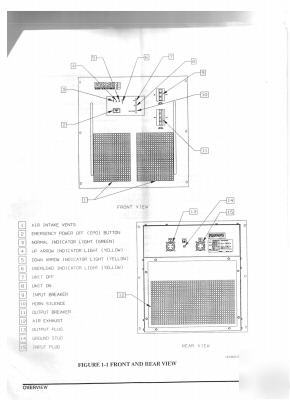 Exide electronics frequency converter 400HZ 18 kva 