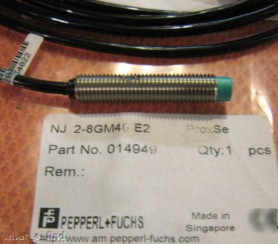 New pepperl & fuchs NJ2-8GM40-E2 proximity switch