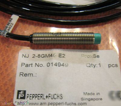 New pepperl & fuchs NJ2-8GM40-E2 proximity switch