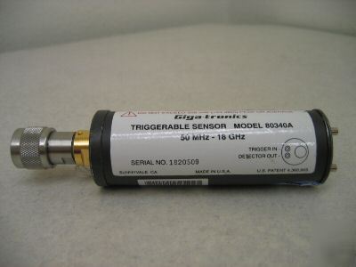 Gigatronics 80340A (50MHZ-18GHZ power sensor). 