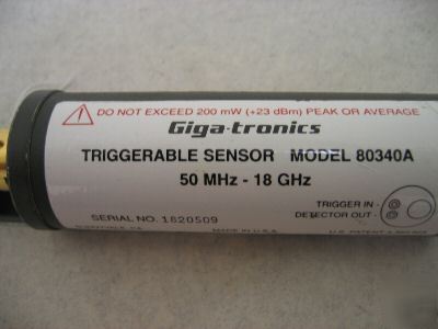 Gigatronics 80340A (50MHZ-18GHZ power sensor). 