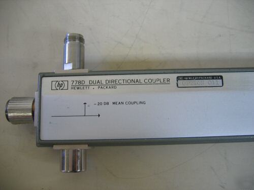 Hp agilent 778D directional coupler, 100 mhz - 2 ghz