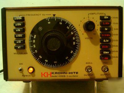 Krohn-hite 4200B 4200 b oscillator nice wow 