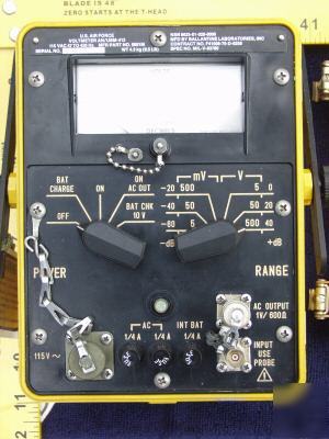 Ballantine 9601M explosion proof ac voltmeter osha