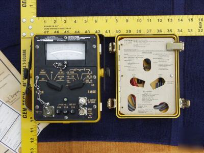 Ballantine 9601M explosion proof ac voltmeter osha