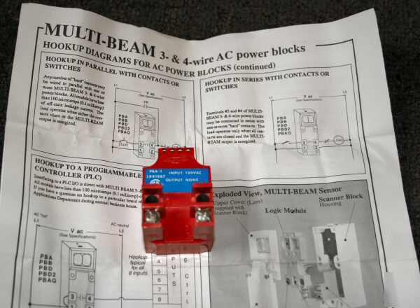 Banner - multi-beam ac power block 105-130VAC pba-1 