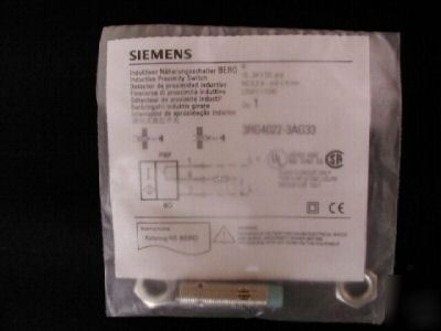 Siemens bero 12MM inductive prox. switch #3RG4022-3AG33