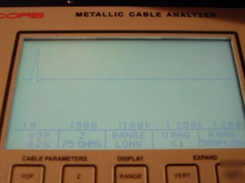 Sencore CA780 cable analyzer tester coax underground