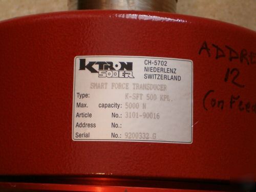 K-tron k-sft-500 smart force transducer / load cell 