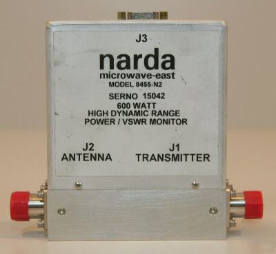 Narda 600W high dynam. range power/vswr monitor 8455-N2