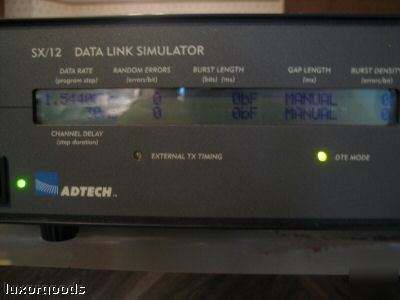 Adtech sx/12 data link simulator sx series v.35 