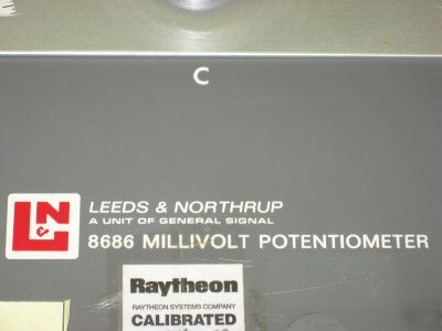 Leeds & northrup millivolt potentiometer model 8686 