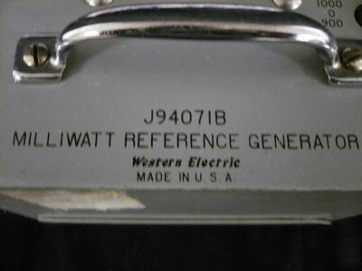 Western electric J94071B milliwatt reference generator